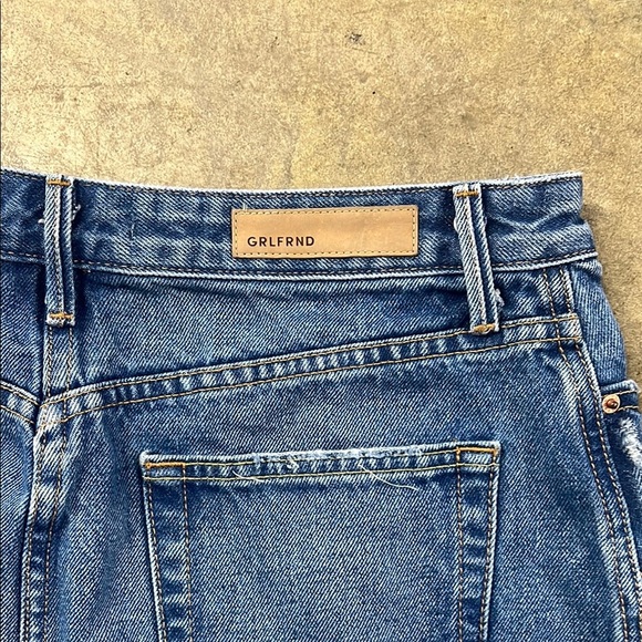 GRLFLND Distressed Blue Denim Skirt - Picture 5 of 6